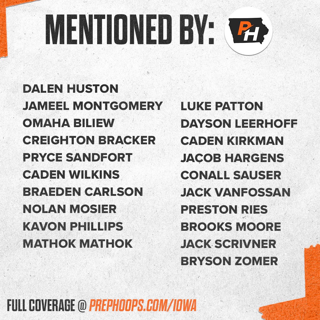 Prep Hoops 🏀 (@prephoops) on Twitter photo Who is making noise in Iowa?
Below are some of the prospects who were recently mentioned by <a href="/PrepHoopsIA/">Prep Hoops Iowa</a> scouts!
Full coverage ⤵️
prephoops.com/iowa/ Who is making noise in Iowa?
Below are some of the prospects who were recently mentioned by <a href="/PrepHoopsIA/">Prep Hoops Iowa</a> scouts!
Full coverage ⤵️
prephoops.com/iowa/