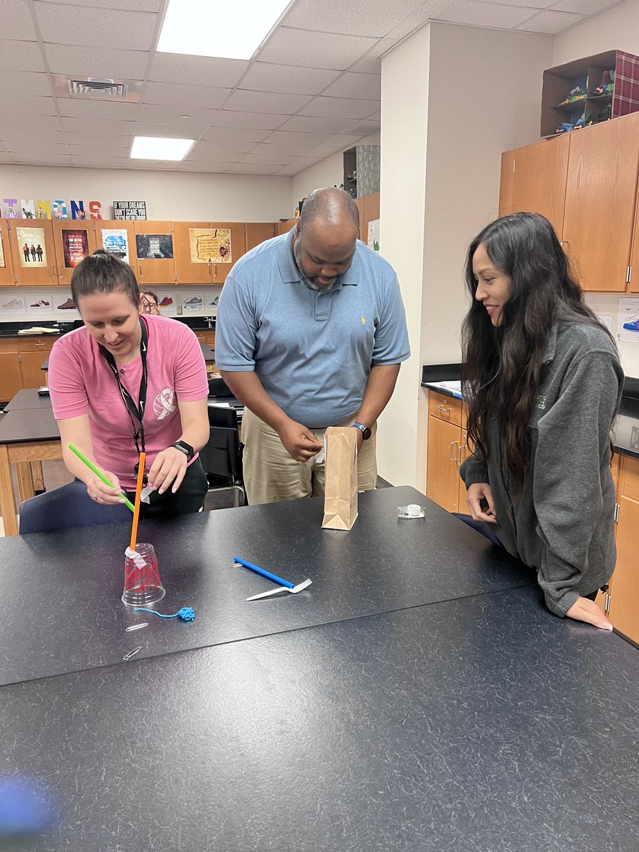 Ulrich science teachers are moving towards Destination Greatness. #tower-challenge #Ulrich#Bulldogs