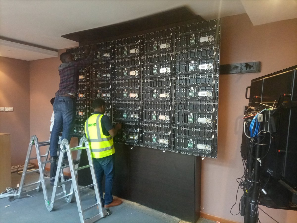 bayonet100's tweet image. Absen 138&quot; All-in-One LED Display successfully deployed and installed, this solution was also integrated with Video Conferencing... #proxynetgroup #Techforce