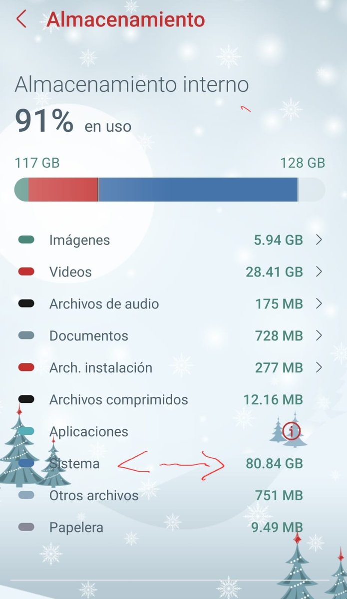 AdelchiRodas's tweet photo. @SamsungLatin sinceramente es exagerado el espacio ocupado para el sistema, en la historia no existe un sistema operativo que utilice ni la mitad, hablen con sus ingenieros https://t.co/Z0QQampPww