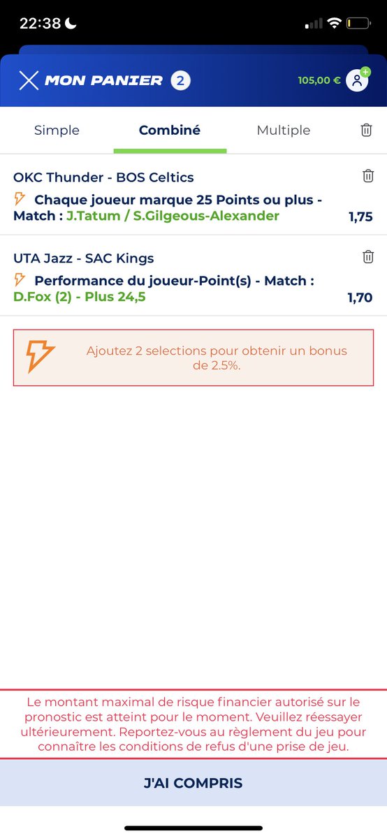 MathiasRgd's tweet photo. @QrsBetting Euh c’est normal ça !? https://t.co/Vxp0aOGUKp