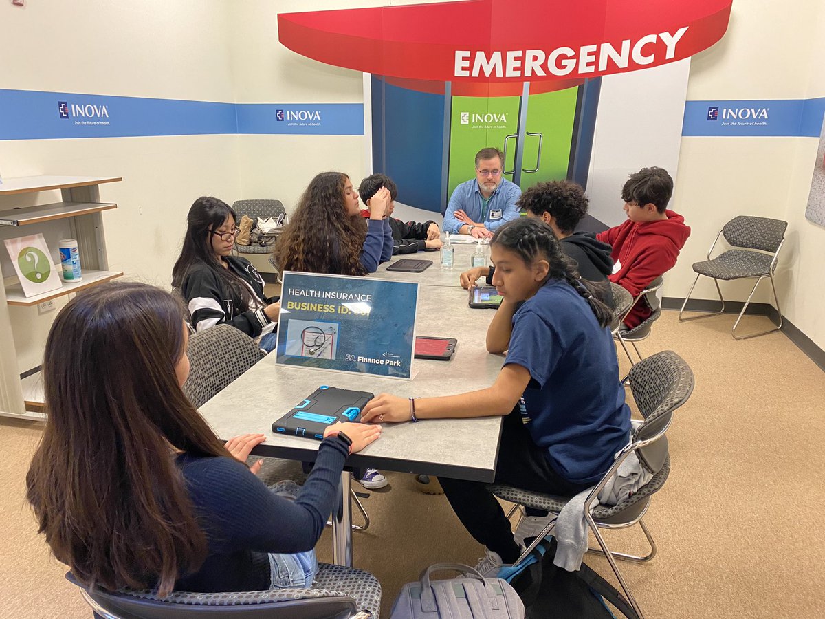 MsHSabol's tweet photo. Because we don’t do anything halfway over here, today @GlasgowMS #Civics returned from Winter Break and immediately jumped back in w/ a field trip to JA Finance Park! It was an awesome hands on application of financial literacy skills 💰✏️ https://t.co/7BI2iDQWF6