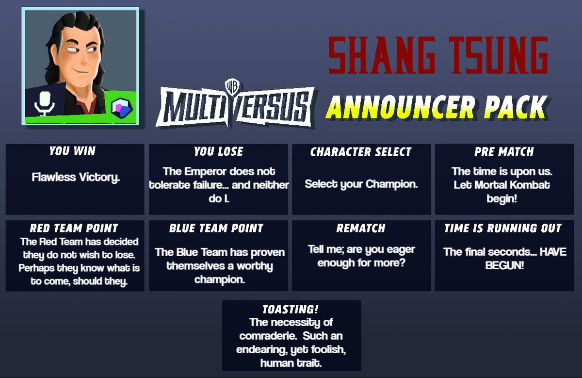 Shang Tsung for Multiversus tweet media