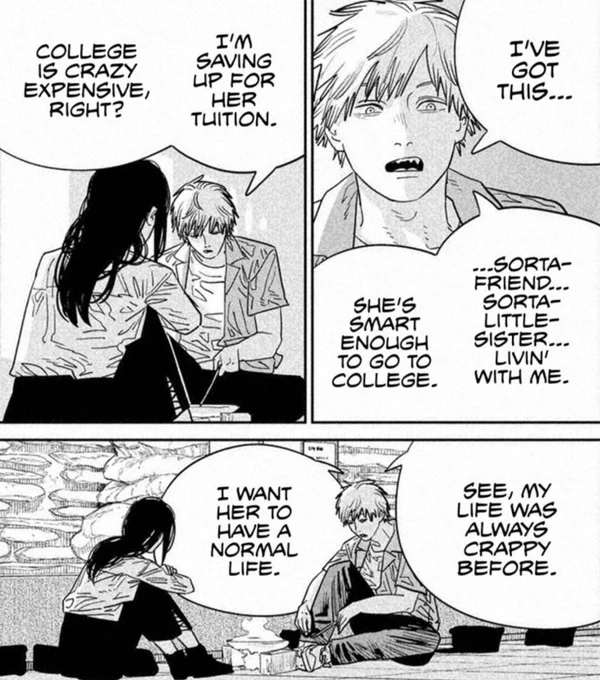 csm 116 spoilers//

awww denji, let this boy have some peace and happiness pls 