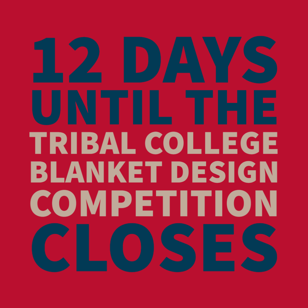 NativePathways's tweet photo. 12 days until the @PendletonWM Tribal College Blanket Design Competition closes! Click below for the application & a webinar on how to submit your design! #pendleton #tribalcollege #creativenatives #indigenousdesigns
https://t.co/27r4a9pYGV https://t.co/0djTs5p4e3