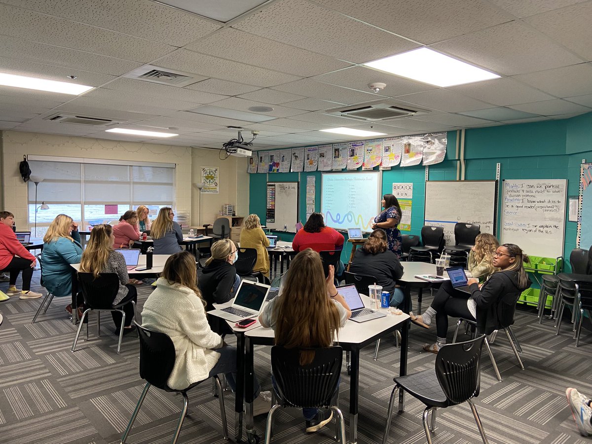 PolkQuailRun's tweet photo. We had our first #EdCamp at Quail Run today! Teacher led professional learning was a great start to our new year. #commUNITY @usd497 https://t.co/SVLDU9wCQ2
