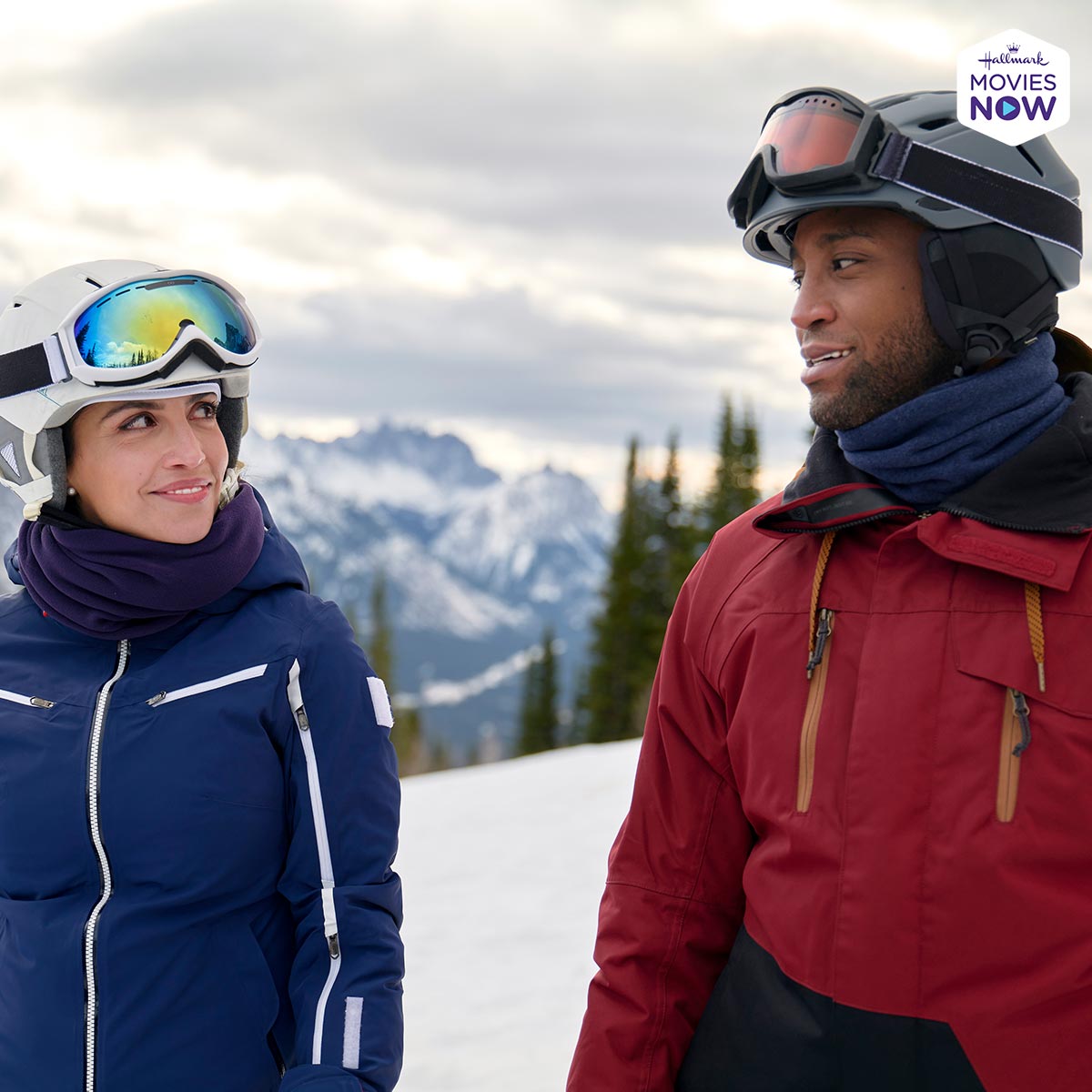 HallmarkPlus's tweet photo. Stay cozy inside and stream #AWinterGetaway starring @BrooksDarnell & @msnazcontractor on #HallmarkMoviesNow! https://t.co/9lv2keGfre https://t.co/qnHVtILOWa