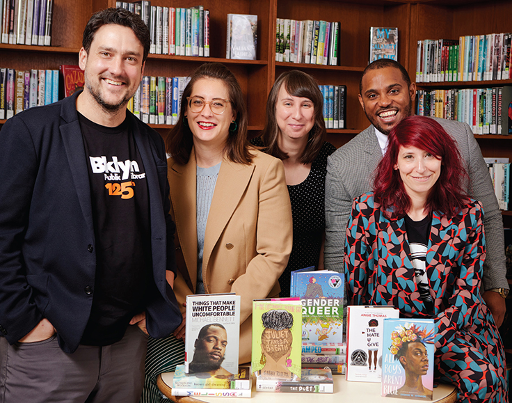 Brooklyn Public Library's Nick Higgins, Amy Mikel, Karen Keys, Jackson Gomes, and Leigh Hurwitz have been named LJ's 2023 Librarians of the Year for their work on Books Unbanned. ow.ly/RijY50MhL2Q
