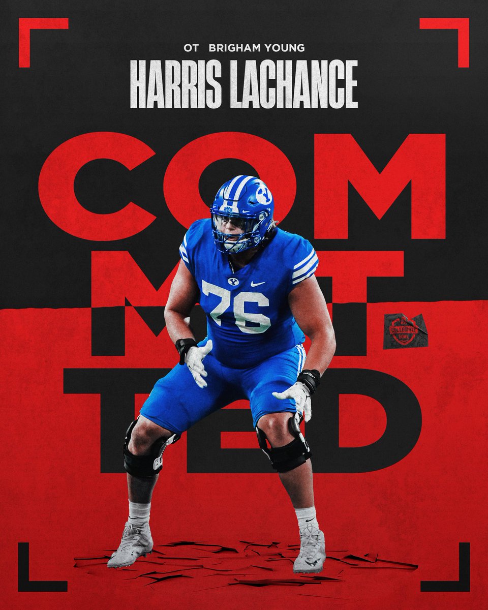 A big hitter! @harrislachance 💪💪💪

The 6’8”, 310lbs offensive lineman from <a href="/BYUfootball/">BYU FOOTBALL</a> started all 12 games this season and played outstanding. Excited to have you!

Welcome, Harris 🤝 
  
#NFLPABowl | #Path2Pasadena | #GoCougs