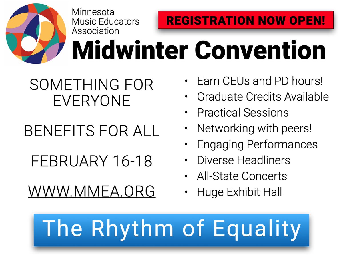 REGISTER NOW (or click the link to learn more: mmea.org/midwinter-conv…