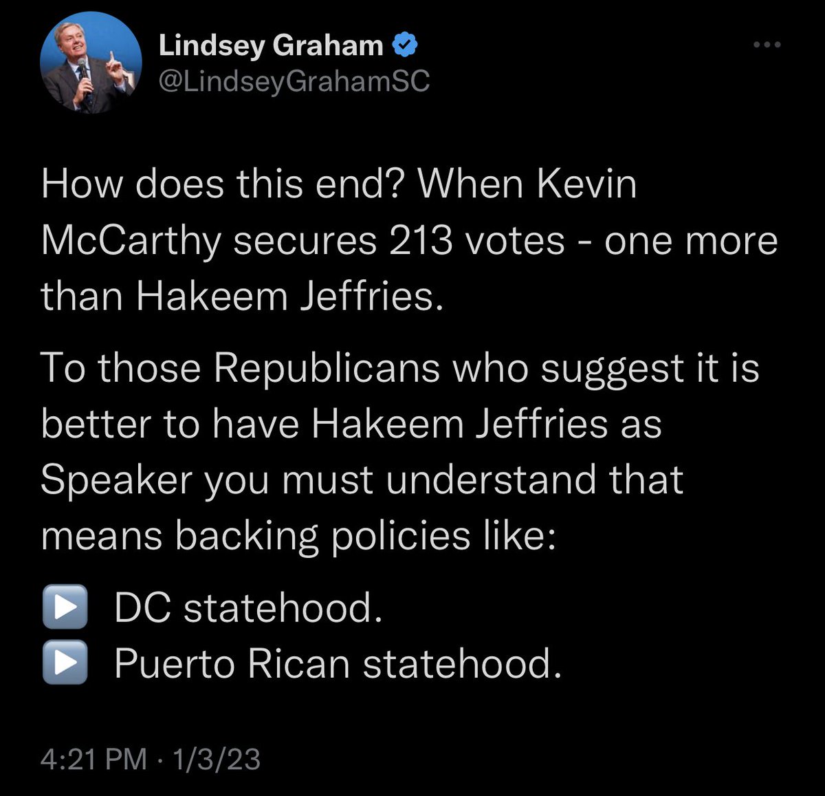 GoodPoliticGuy's tweet photo. lmao hurry vote for mccarthy or people might gain fair political representation https://t.co/DEFDkQMJaC