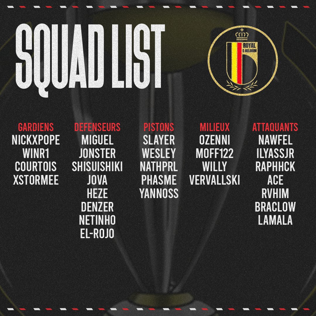 𝙏𝙝𝙚 𝙑𝙋𝙂 𝘽𝙚𝙡𝙜𝙞𝙪𝙢 𝙞𝙨 𝙥𝙧𝙤𝙪𝙙 𝙩𝙤 𝙖𝙣𝙣𝙤𝙪𝙣𝙘𝙚 𝙞𝙩𝙨 𝙗𝙧𝙖𝙣𝙙 𝙣𝙚𝙬 𝙨𝙦𝙪𝙖𝙙 𝙛𝙤𝙧 𝙩𝙝𝙚 𝙮𝙚𝙖𝙧 𝙩𝙤 𝙘𝙤𝙢𝙚 ! <a href="/belgique_vpg/">VPG BELGIQUE 🇧🇪</a> <a href="/OfficialVPG/">Virtual Pro Gaming</a> @ActuEsportFA