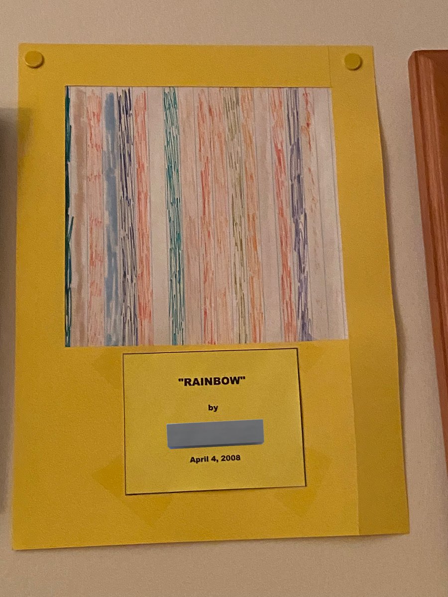 “art” i made when i was 4 that is still hanging up in my grandmas house