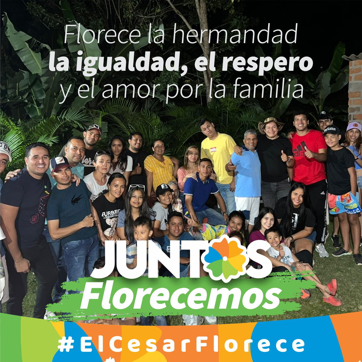 JhonFlorezJim's tweet photo. Iniciamos el 2023 con la mejor energía. #ElCesarFlorece 
#FelizAnoNuevo 
#juntosFlorecemos 
#JhoneselPueblo 
#PazTotal 
#LaMesaflorece https://t.co/JX1dVaHj77