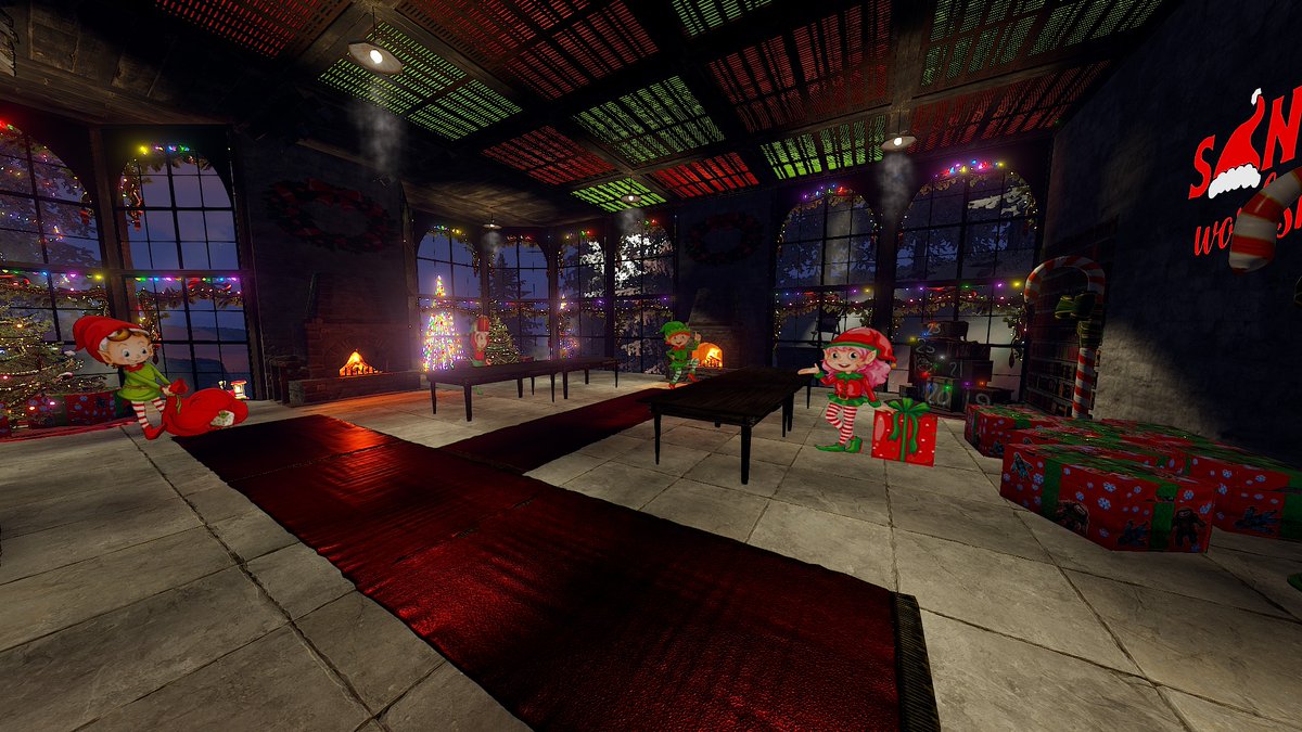 RustDavinci's tweet photo. Back again this year with a whole new build that I think takes #rustmas2022 to the next level! My Christmas House is fully orchestrated in game using in game electronics to the song Nut Cracker! @FcpnchStds @ErrnieGerrn
https://t.co/JiRbKtdCyF https://t.co/KRXgfumQc1