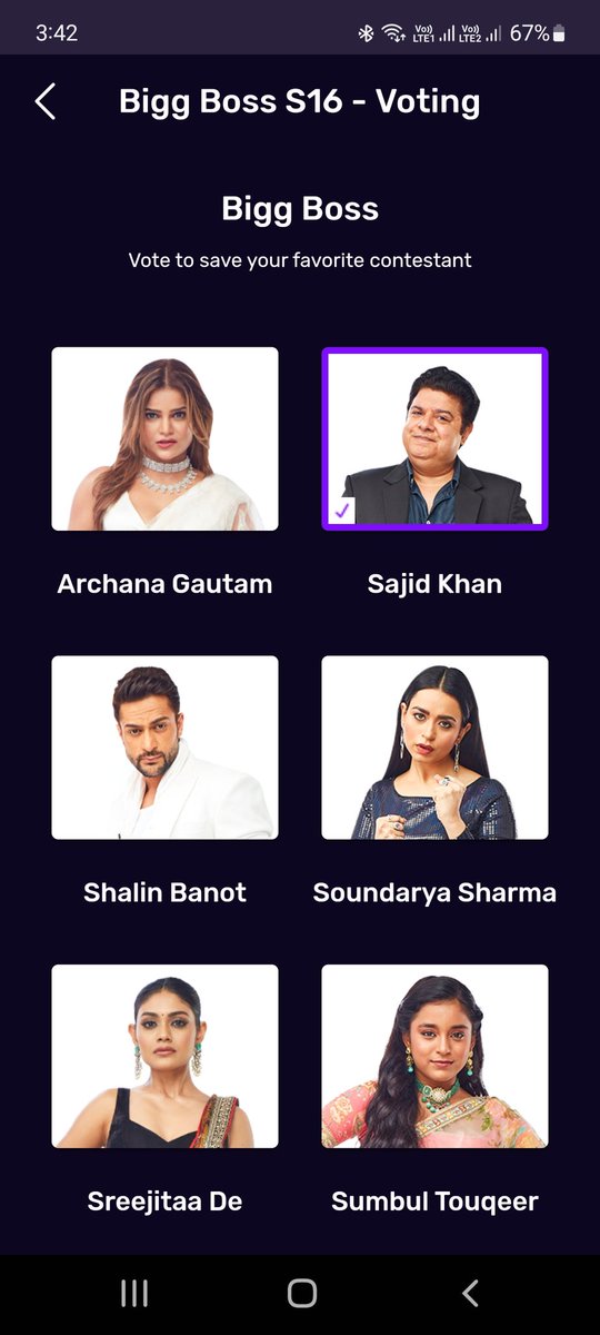 KcKhalid's tweet photo. @justvoot Sajid Khan 👑👑👑👑👑 https://t.co/A3FMwRroSH