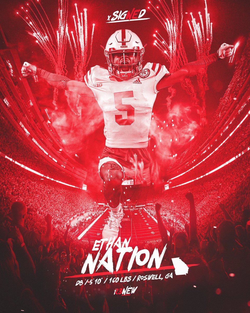 Husker Nation, give it up for Ethan Nation.

The Roswell, GA native is locked N.

#RENEW23 x <a href="/ethannation5/">Ethan Nation</a>