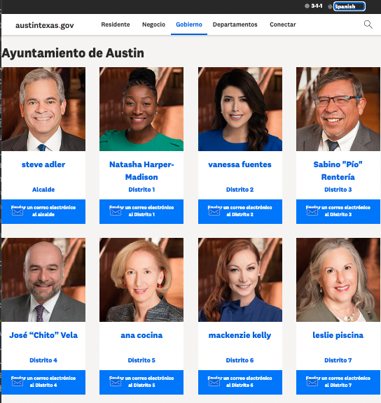 chiaberry's tweet photo. New Austin city council members being sworn in on Thursday means only a few more days with my favorite Austin city webpage.

Thank you for your service "ana cocina". At least "leslie piscina" has a few more years on her term. https://t.co/DuDh86mFmF