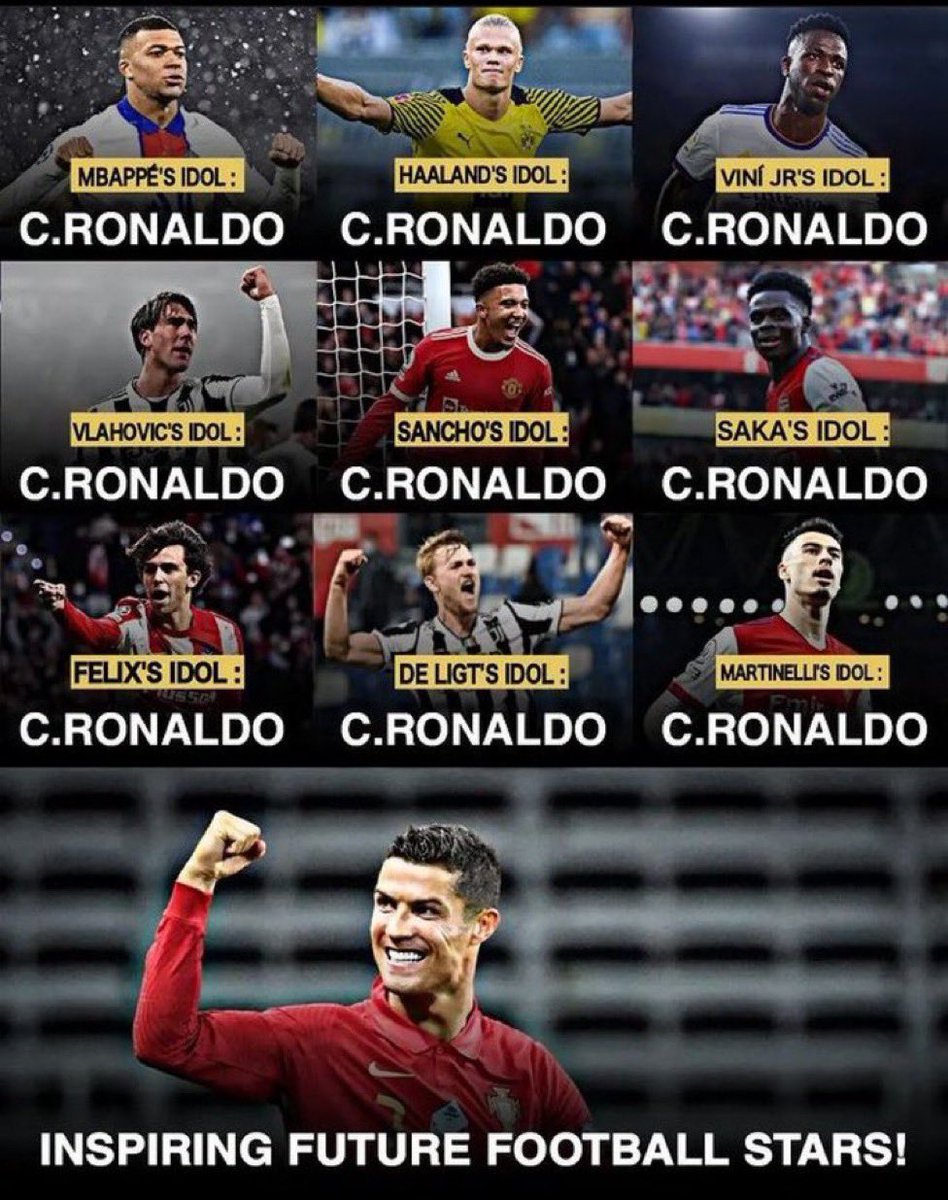 ashleycryptoo's tweet photo. @TrollFootball Their idol Cristiano https://t.co/hI1qLfncnV