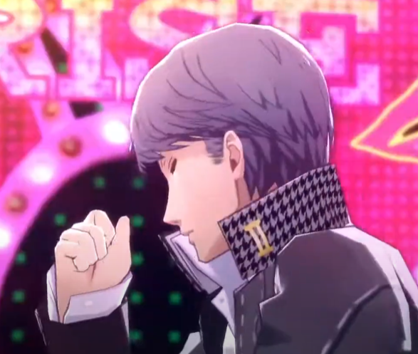 PersonaTrivia's tweet photo. The only exception to this is Yu Narukami's uniform, which still features the roman numeral 2.

This is because he never actually attends his third year of highschool at Yasogami High and thus wouldn't own a third year uniform. https://t.co/lnU68kQZj2