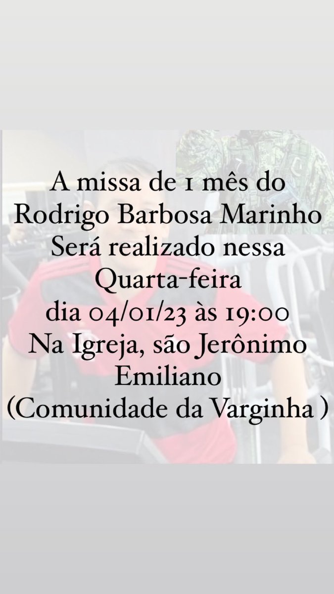 jv_rosanna's tweet photo. 1 mês de sdd😞 Eterno em nosso ❤️ #Rodrigo #Rolinha #Titio #TitioRolinha #EternoGeneral https://t.co/U84L35DKzQ