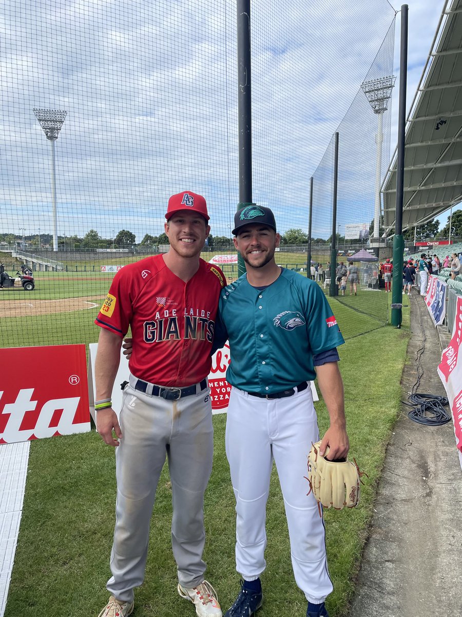 So cool that former <a href="/Lamar_Baseball/">Lamar Baseball</a> players and current professional players <a href="/AnthonyQuirion7/">Anthony Quirion</a> and <a href="/JSunBlanchard/">Jason Blanchard</a> got together “down under” in the <a href="/ABL/">Australian Baseball League</a> while playing winter ball.