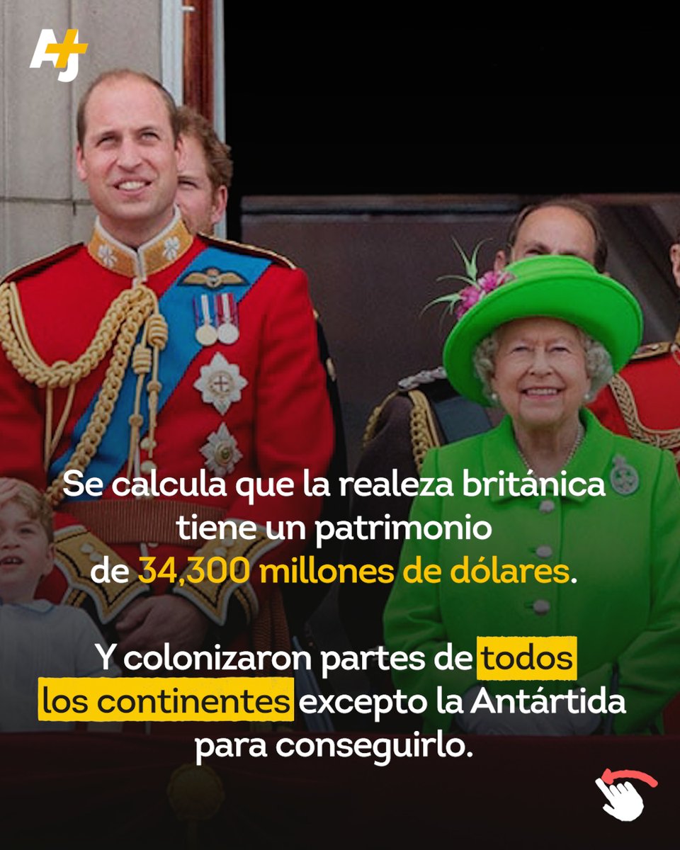 ajplusespanol's tweet photo. 🪢¿Viste The Crown o la serie de Meghan y Harry? Tal vez te gustaría saber un poco más de cómo la familia real británica se hizo rica. https://t.co/BKIDsmXq7J
