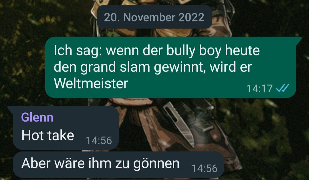 MoritzLoehn's tweet photo. Der Bully Boy hat die WM im November gewonnen. Herzlichen Glückwunsch Michael Smith! ❤️

#dartzn @DAZN_DE https://t.co/qT2F357PEJ