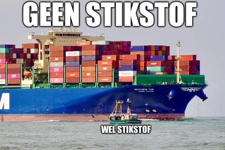 De Nederlandse visserij vloot wordt ‘gesaneerd’, want #Stikstof.

Zee scheepvaart telt in de papieren werkelijkheid niet mee, de emissies van de kotter wél🤡🤷‍♂️