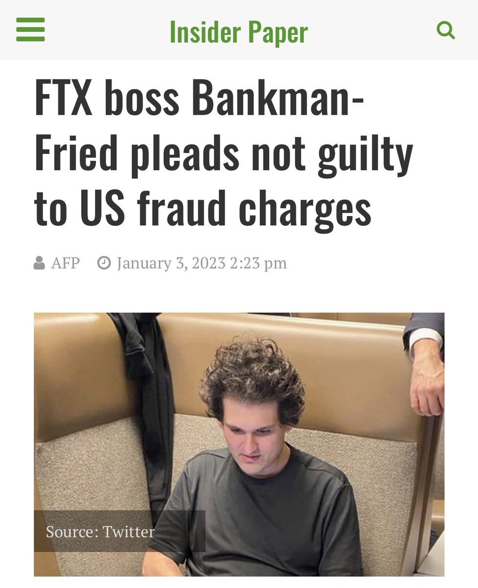DissidentUnvaxx's tweet image. Justice is a JOKE! insiderpaper.com/ftx-boss-bankm…