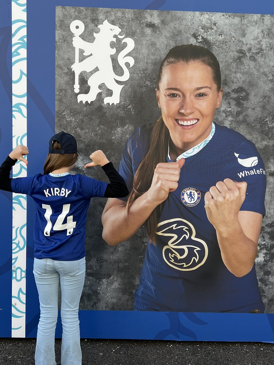 Hillhead06's tweet photo. @ChelseaFCW My girls hero is @frankirby she inspired her to start playing football 2 years ago and never misses a match or training. Also led to me spending more time at kings meadow than Stamford bridge. When I’m not on duty with the emergency services we watch the Women’s team play 🥰 https://t.co/e1vnEGgR7w