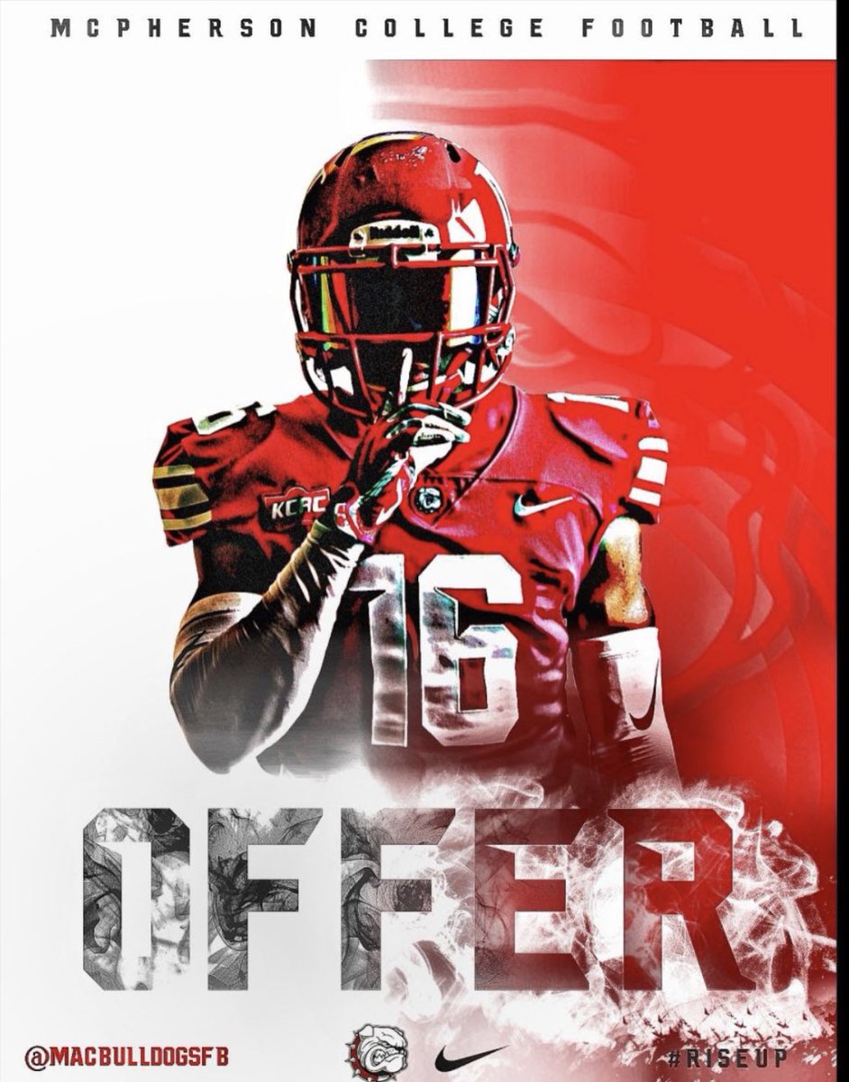 Wyattsmith_5's tweet photo. Could not be happier to have received an offer to McPherson college. #GoBulldogs @MACBulldogsFB @CoachJFisc @CoachMarsh22 @ppbearcatblog @Noohi @_EliteProspects @dctf @ProfessorDiggs @PrepRedzoneTX @CoachMarsh22 @Dtigers6685 https://t.co/KNNHYSMsdf