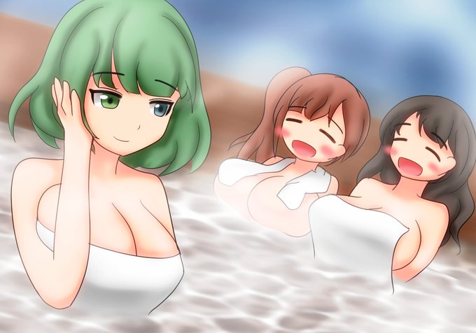 温泉でゆっくり 