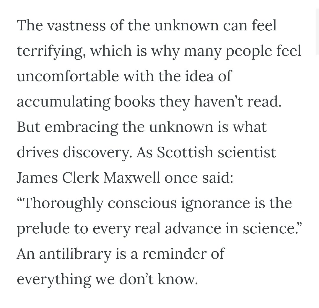 onalifeglug's tweet photo. @RoomofOnesOwn An antilibrary is a reminder of everything we don't know

https://t.co/MnbG0i4wlU https://t.co/H2qZovlXJI