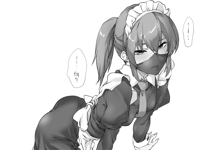 秘密の仕事をするメイドさん 