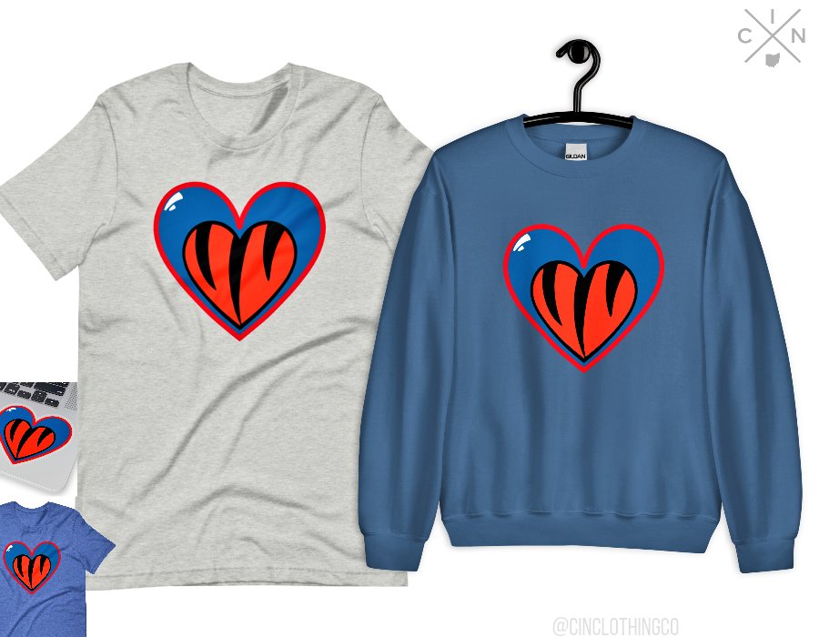 Two teams. One heart. 💙🧡

100% of all proceeds will be donated to Damar Hamlin’s charity. #PrayingForDamarHamlin

👉 cincy.shop/collections/da…