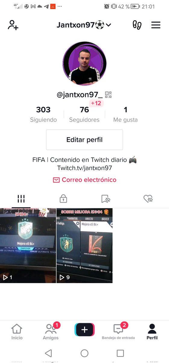 Hoy inauguramos el canal de tik tok y necesito vuestro apoyo para poder hacer que esto fluya.
Tiktok.com/@Jantxon97
Darle un follow bueno que aquí tendremos lo más destacado de mis directos.
Se agradece ❤️ y 🔁