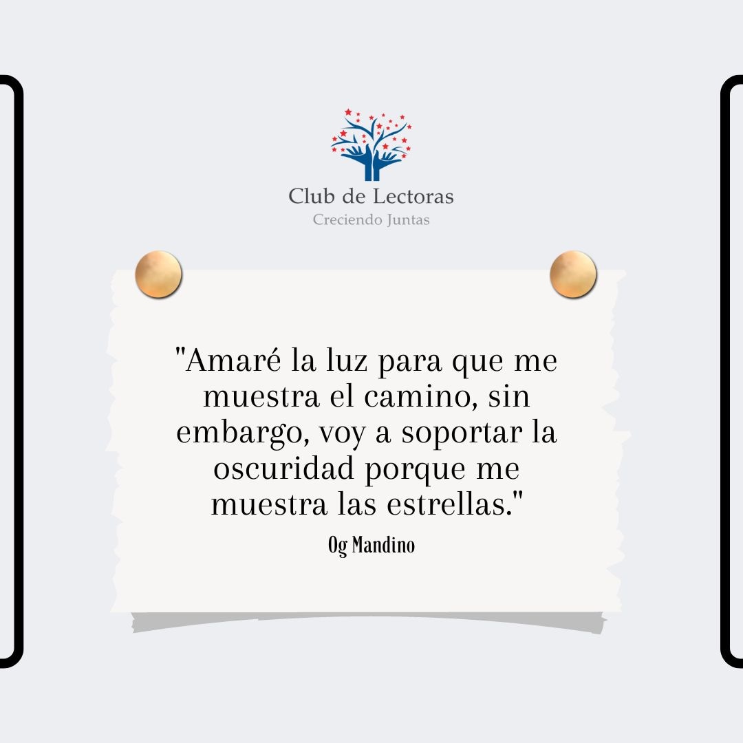 ClubLectorasRD's tweet photo. Amaré la luz para que me muestra el camino, sin embargo, voy a soportar la oscuridad porque me muestra las estrellas. 

Og Mandino

📚📖✒

#sundaybooks #BookTwitter #books #reading #santodomingo #Republicadominicana https://t.co/gxwUOQU2gg
