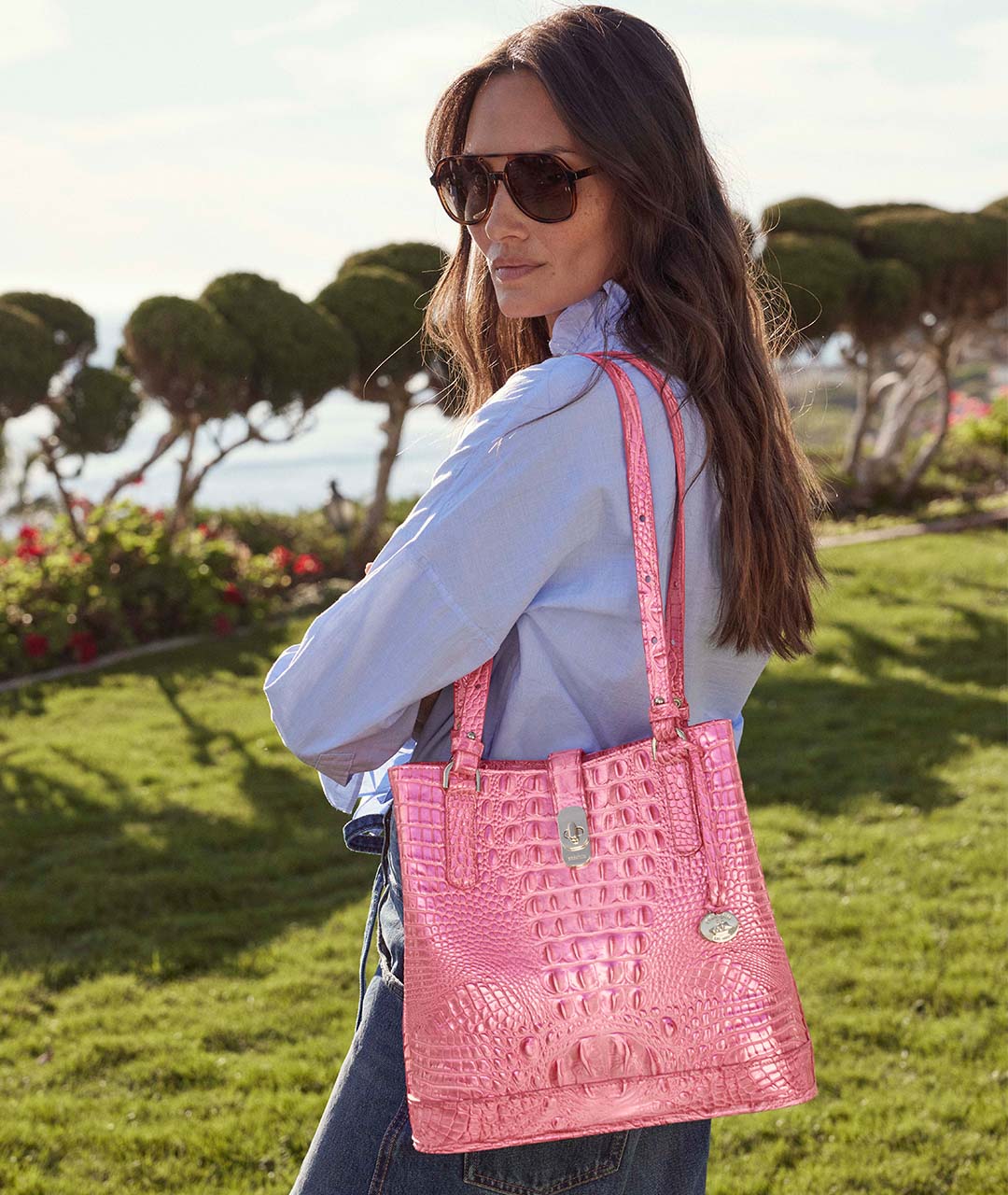 pink brahmin bags