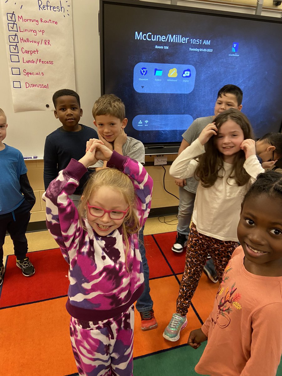 These kids blew me away with how quickly they got back into the swing of things this morning! We celebrated our hard work with a quick game of ultimate 🪨📝✂️ before lunch. They were each other’s cheerleaders after they got out and all took the job very seriously. ♥️