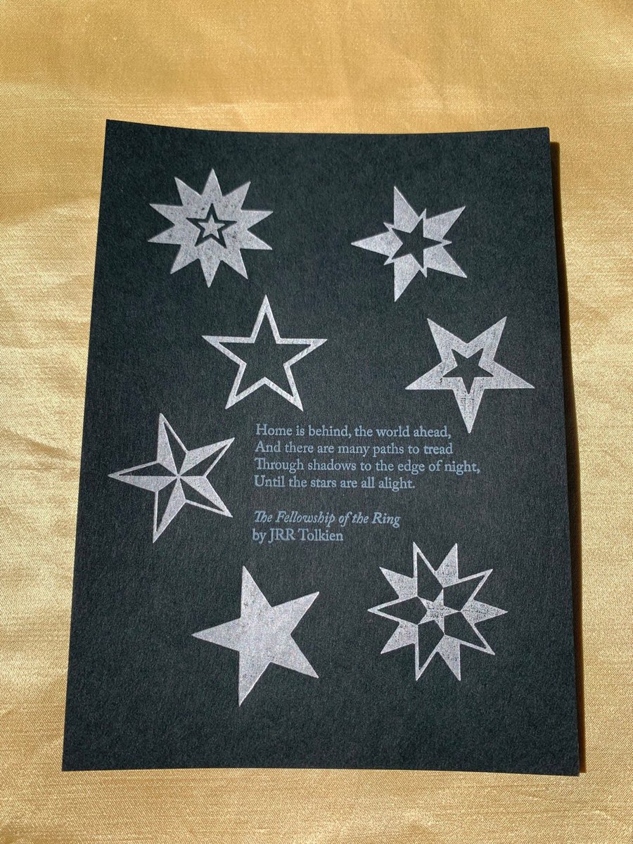 ArtNoose's tweet photo. To the Professor! #Lotr #Tolkien #TolkienBirthday #ToTheProfessor: Letterpress Lord of the Rings Quote https://t.co/aIXVTcUk5G https://t.co/1046NfCIEZ