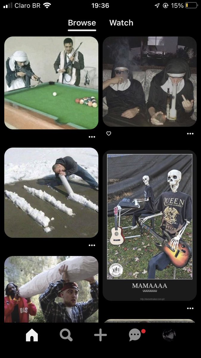 osamucats_'s tweet image. como é a tela inicial do pinterest de vcs??? a minha é assim: