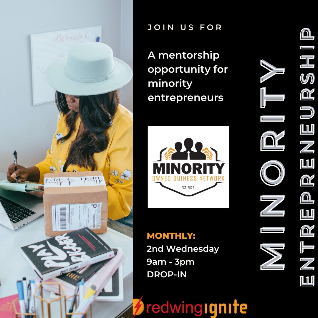 Ignite_MN's tweet image. WANT TO START YOUR OWN BUSINESS?
We have paired up with @TawondaBurks from Elocina for monthly office hours starting Wednesday, January 11th, 2023
Stop into @RedWingIgnite 419 Bush St Red Wing, MN 
It&apos;s FREE
#minorityentrepreneurs #entrepreneurstips 
@US_EDA @E1Entrepreneurs