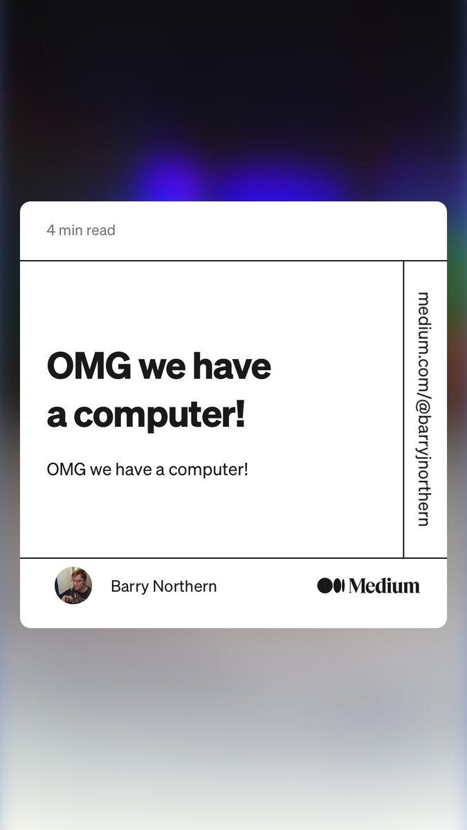 BarryNorthern's tweet photo. “OMG we have a computer!” by Barry Northern
https://t.co/D0gwWOc7D5 https://t.co/kyGqUxKt9O
