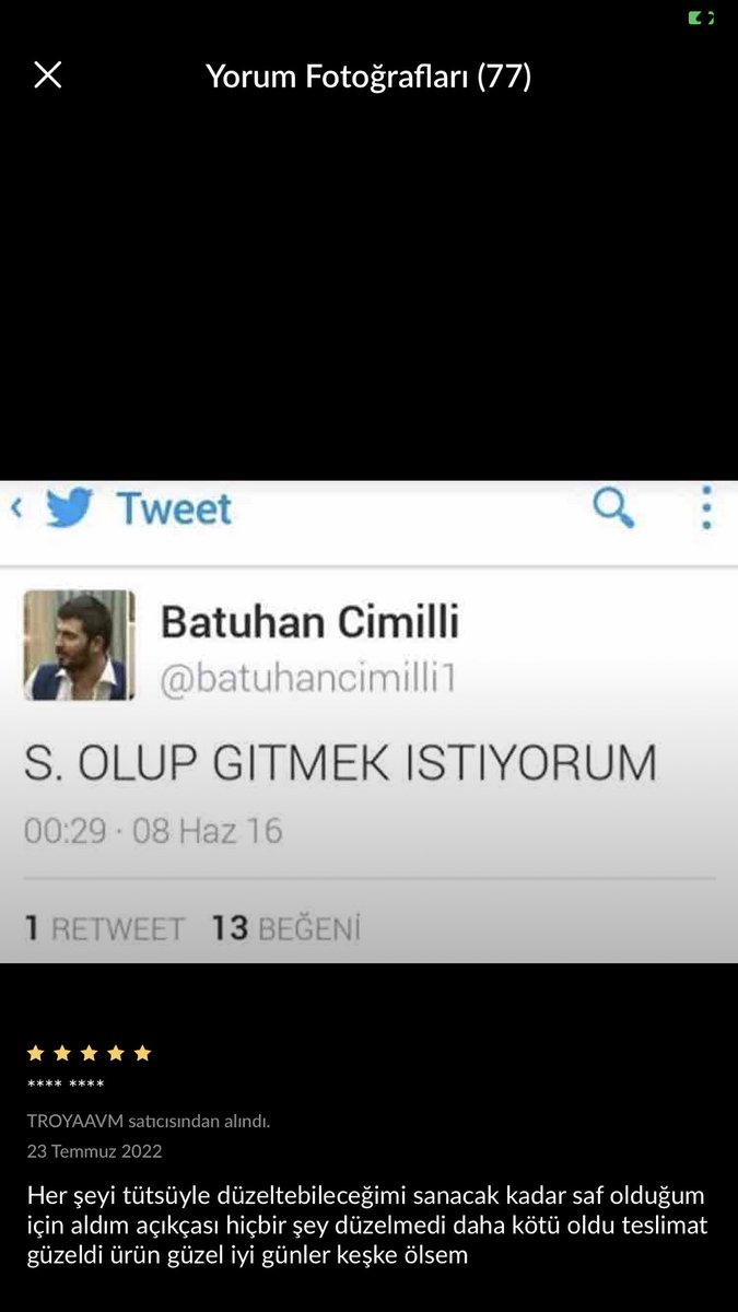 Trendyol adaçayı tütsüsü yorumlarına bakarken karşılaştığım ;