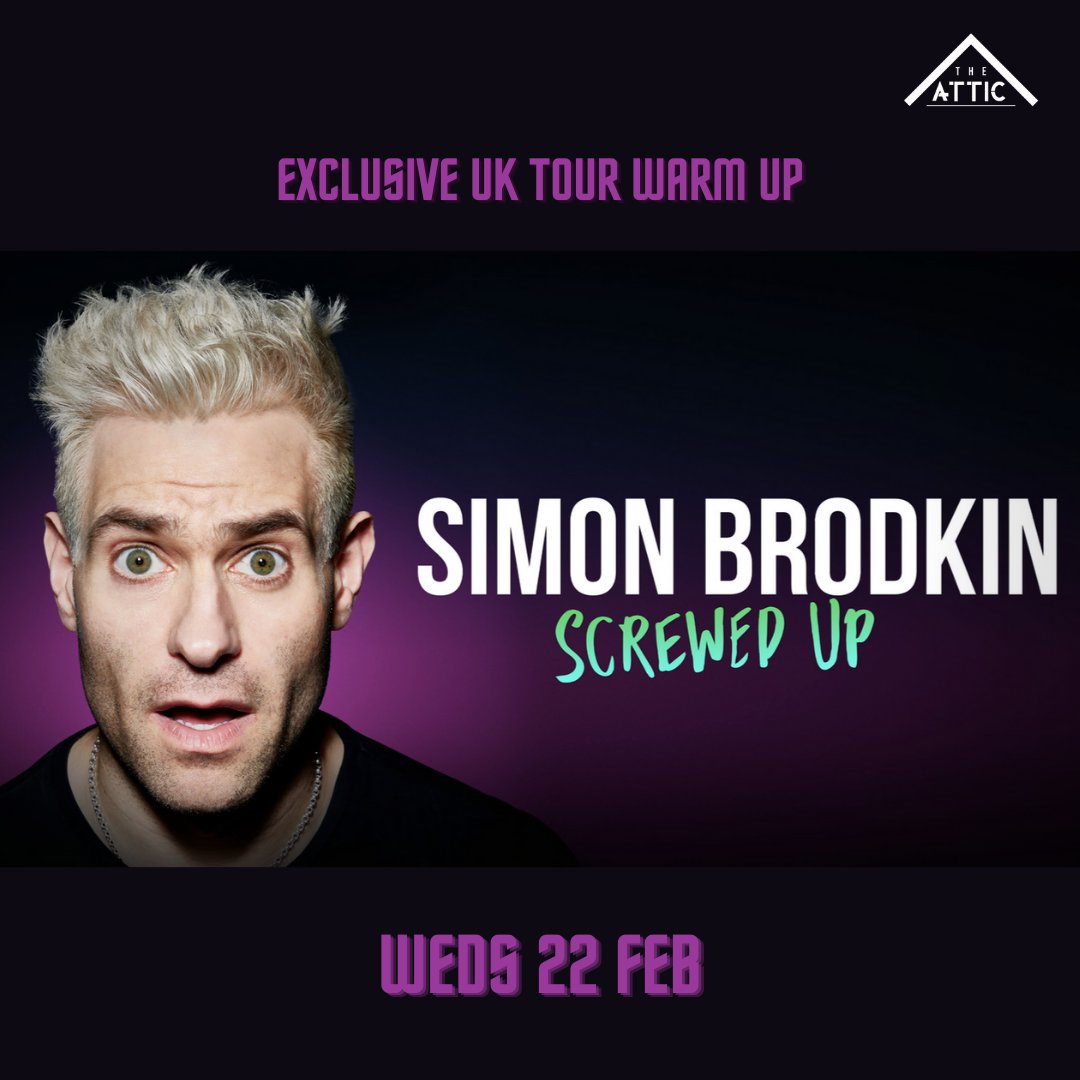 The Attic Southampton (@theatticvenue) on Twitter photo 📢 Britain's Greatest Hoaxer <a href="/SimonBrodkin/">Simon Brodkin</a> will be @ The Attic Weds 22nd Feb for an exclusive UK tour warm up 🔥🎉 tickets now available at theatticsouthampton.co.uk/products/comed…
#comedynights #southamptoncomedy #Southampton #simonbrodkin #whatsonsouthampton #comedy 📢 Britain's Greatest Hoaxer <a href="/SimonBrodkin/">Simon Brodkin</a> will be @ The Attic Weds 22nd Feb for an exclusive UK tour warm up 🔥🎉 tickets now available at theatticsouthampton.co.uk/products/comed…
#comedynights #southamptoncomedy #Southampton #simonbrodkin #whatsonsouthampton #comedy
