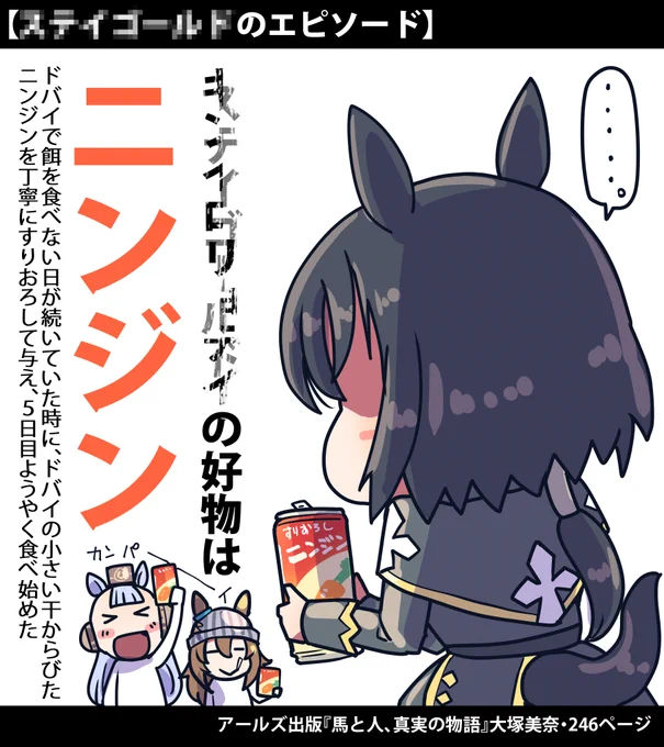 好物シリーズ追加
███████の好物はニンジン

#ウマ娘 