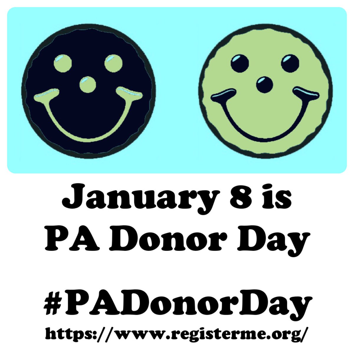 jessm227's tweet image. My #DonateLife themed #BlueandGreen @EatnPark #SmileyCookie sticker! Perfect for #PADonorDay (January 8). The clipart features 2 cookies: 1 with blue on green the other green on blue.

Included QR code sticker to register or get more info for organ donation.

Enjoy the sticker!