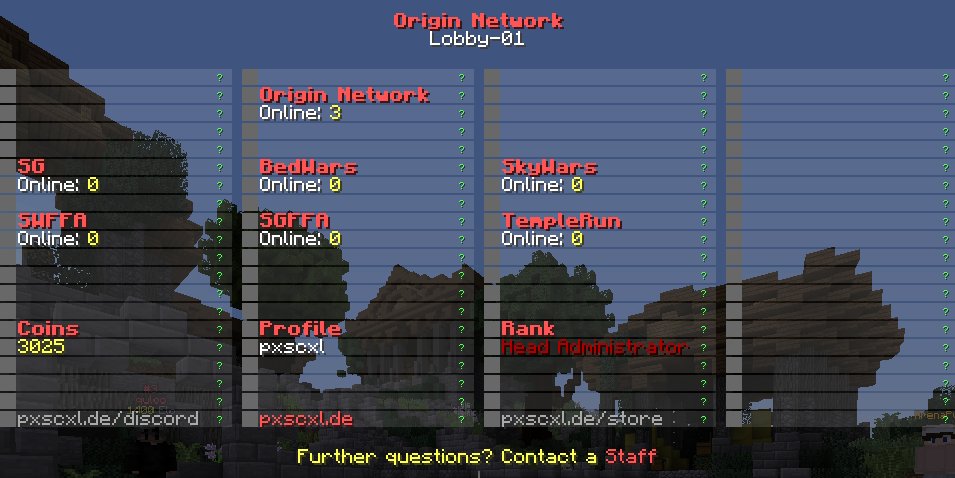 thepxscxl's tweet image. The Origin 4.0 👀
➥ Pre-Access soon (dev.pxscxl.de) ➡️ DM

(+) Socials 
(+) Global Leaderboards
(+) ArenaPvP, SG etc. (5+)
(+) Custom tablists
...and much more

Stay tuned and be ready for the 4.0 🚀