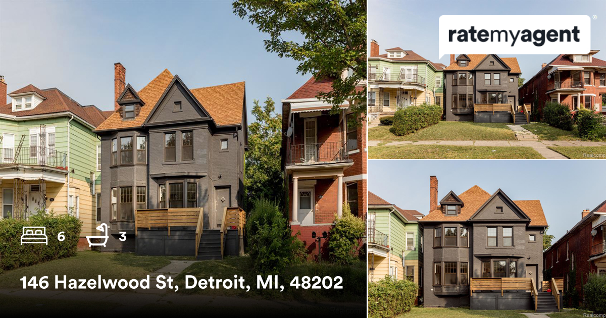 🛌 6 🛀 3
📍 146 Hazelwood St, Detroit, MI, 48202

My latest sale on RateMyAgent.
 6501278483
rma.reviews/qfOsM2krmuBn

...
#ratemyagent #realestate
